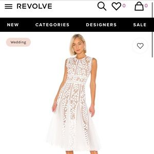 Bronx and Banco Saba Blanc Midi Dress in White